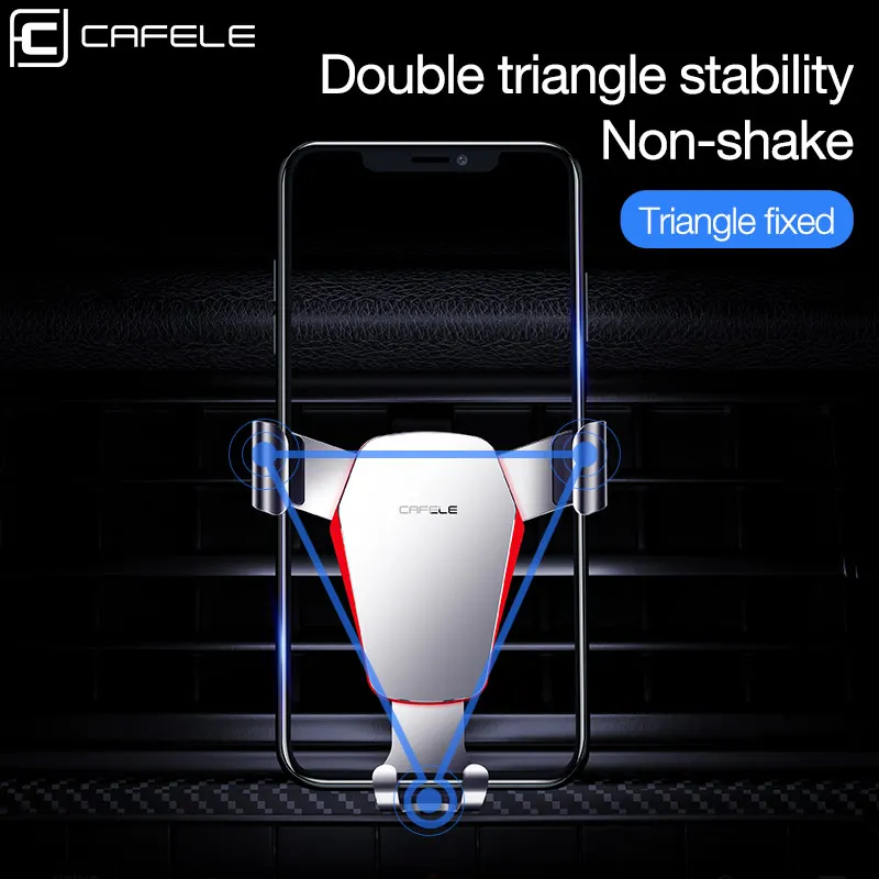 CAFELE Holder For Mobile Phone Gravity Car Phone Holder For Universal telephone Air Vent Mount Phone Holder Support GPS Stand